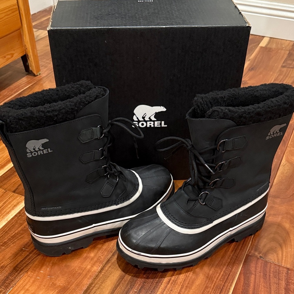 Men’s Size 11 Sorel Caribou WP Waterproof, Insulated Boots